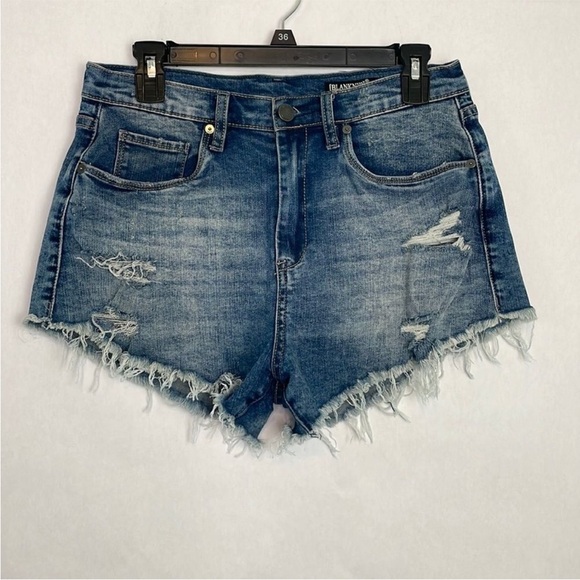 Blank NYC Pants - Blank NYC The Lenox High Rise Distressed Denim/Jean Shorts. Frayed Hems. Size 28
